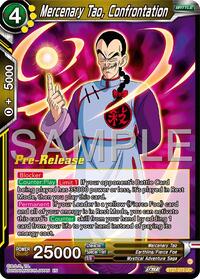 Mercenary Tao, Confrontation - History of Z Pre-Release Cards - Uncommon - BT27-073