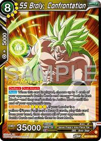 SS Broly, Confrontation - History of Z Pre-Release Cards - Rare - BT27-091