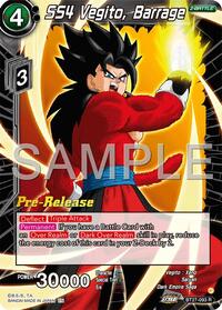 SS4 Vegito, Barrage - History of Z Pre-Release Cards - Rare - BT27-093