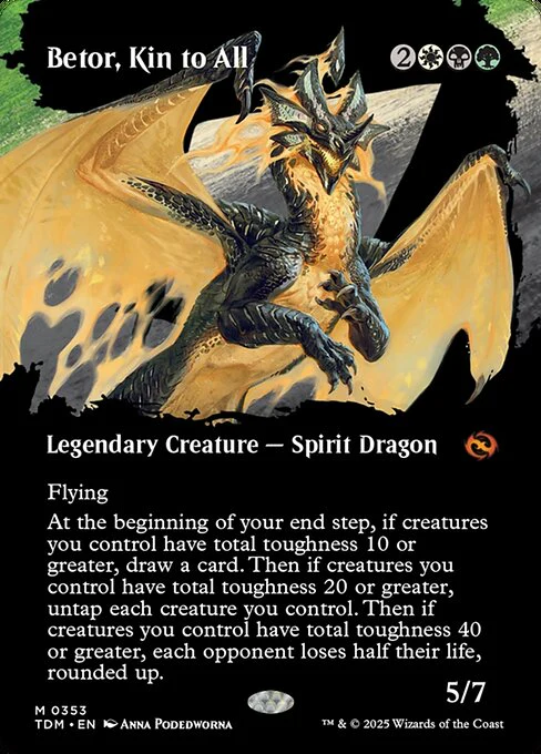 Betor, Kin to All (Borderless) - Tarkir: Dragonstorm - M - 353