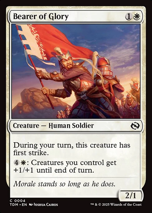 Bearer of Glory - Tarkir: Dragonstorm - C - 4