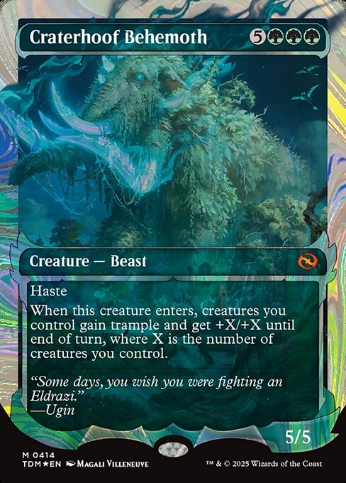 Craterhoof Behemoth (Showcase) (Halo Foil) - Tarkir: Dragonstorm - M - 414