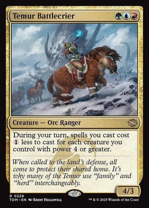 Temur Battlecrier - Tarkir: Dragonstorm - R - 228