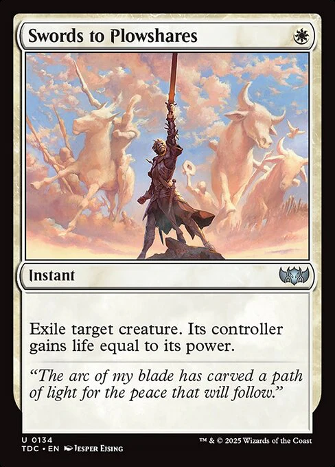Swords to Plowshares - Commander: Tarkir: Dragonstorm - U - 134