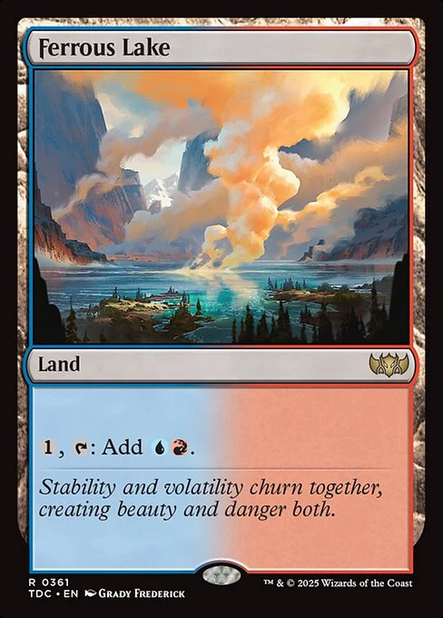Ferrous Lake - Commander: Tarkir: Dragonstorm - R - 361