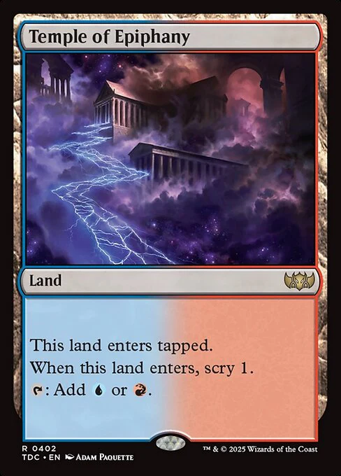 Temple of Epiphany - Commander: Tarkir: Dragonstorm - R - 402