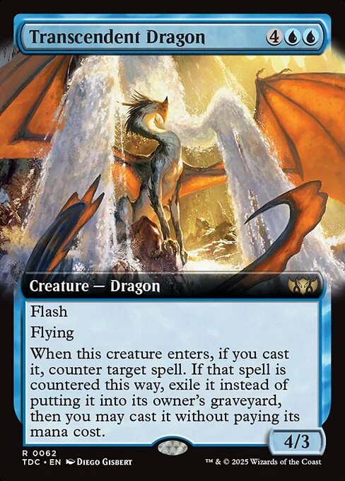 Transcendent Dragon (Extended Art) - Commander: Tarkir: Dragonstorm - R - 62