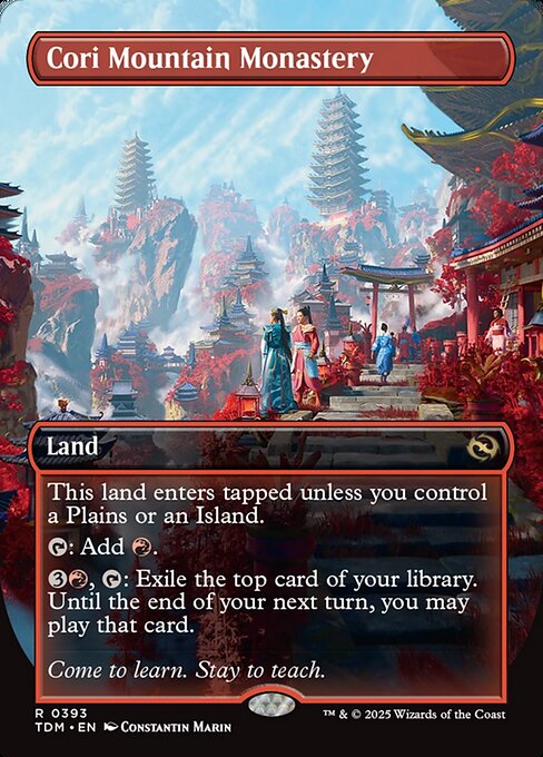 Cori Mountain Monastery (Borderless) - Tarkir: Dragonstorm - R - 393