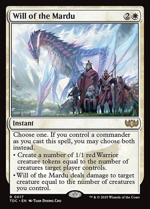 Will of the Mardu - Commander: Tarkir: Dragonstorm - R - 17