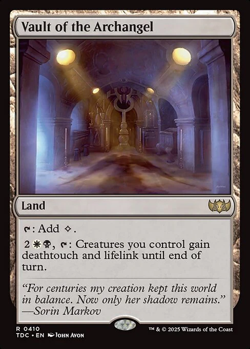 Vault of the Archangel - Commander: Tarkir: Dragonstorm - R - 410
