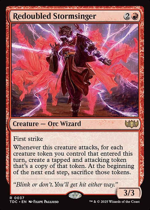 Redoubled Stormsinger - Commander: Tarkir: Dragonstorm - R - 37