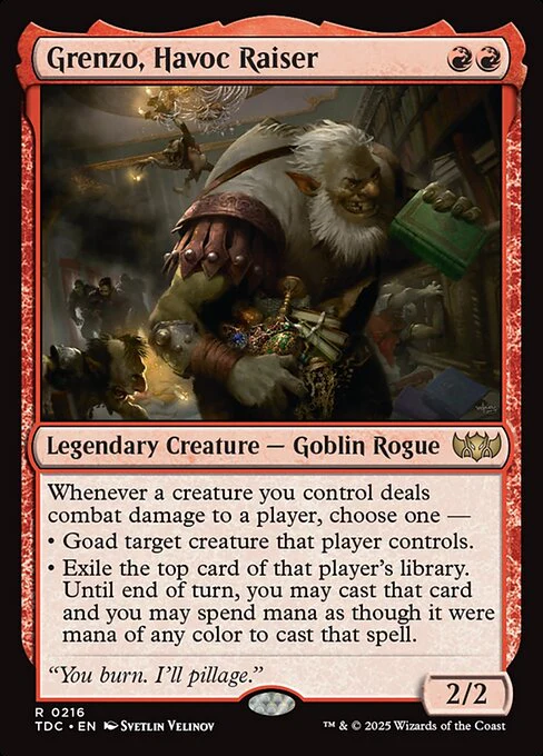 Grenzo, Havoc Raiser - Commander: Tarkir: Dragonstorm - R - 216