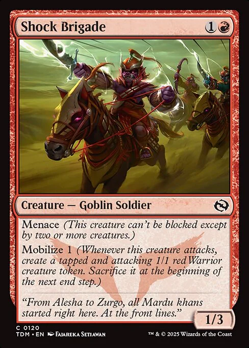 Shock Brigade - Tarkir: Dragonstorm - C - 120