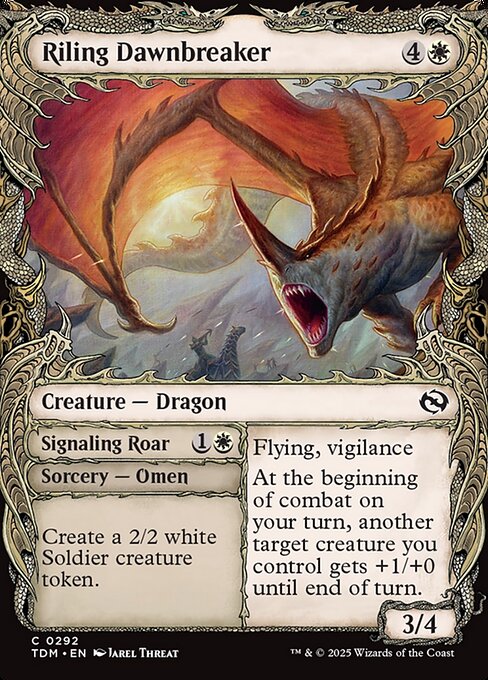 Riling Dawnbreaker (Showcase) - Tarkir: Dragonstorm - C - 292