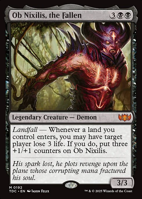 Ob Nixilis, the Fallen - Commander: Tarkir: Dragonstorm - M - 192