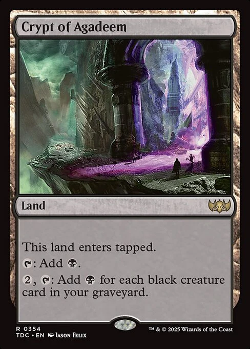 Crypt of Agadeem - Commander: Tarkir: Dragonstorm - R - 354