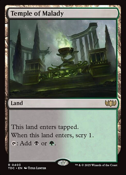 Temple of Malady - Commander: Tarkir: Dragonstorm - R - 403