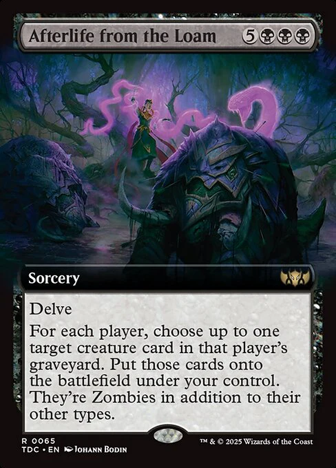 Afterlife from the Loam (Extended Art) - Commander: Tarkir: Dragonstorm - R - 65