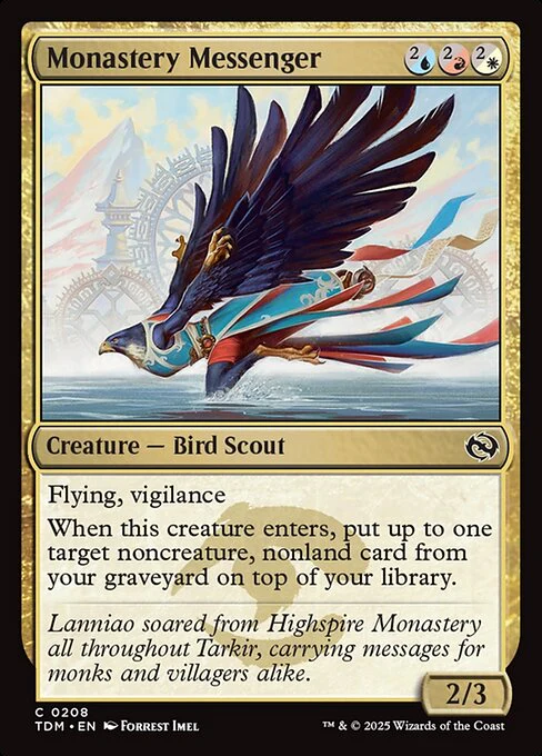 Monastery Messenger - Tarkir: Dragonstorm - C - 208