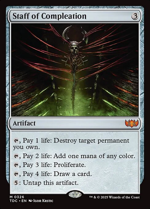 Staff of Compleation - Commander: Tarkir: Dragonstorm - M - 326