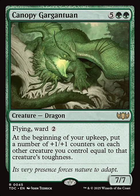 Canopy Gargantuan - Commander: Tarkir: Dragonstorm - R - 45