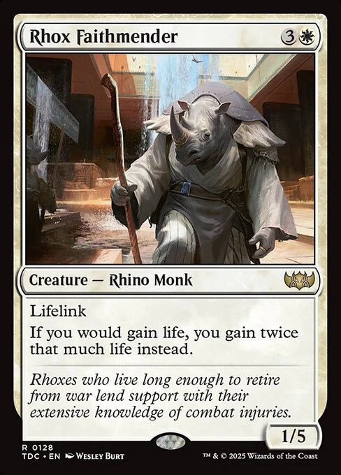 Rhox Faithmender - Commander: Tarkir: Dragonstorm - R - 128