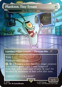 Plankton, Tiny Tyrant - Skrelv, Defector Mite (Rainbow Foil) - Secret Lair Drop Series - R - 1926