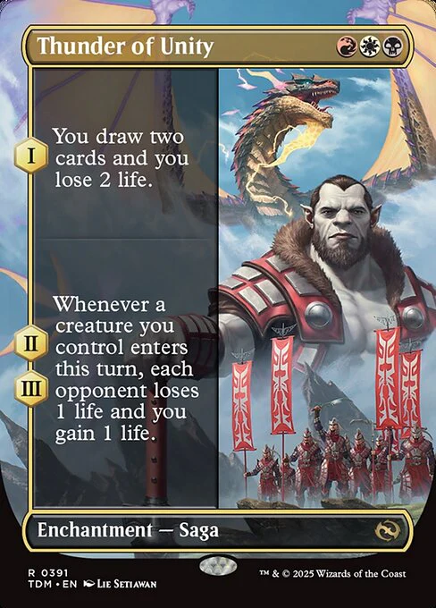 Thunder of Unity (Borderless) - Tarkir: Dragonstorm - R - 391