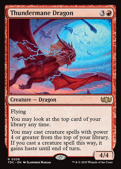 Thundermane Dragon - Commander: Tarkir: Dragonstorm - R - 38