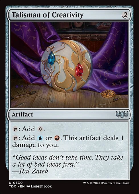 Talisman of Creativity - Commander: Tarkir: Dragonstorm - U - 330