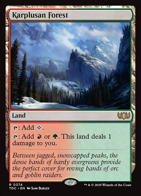 Karplusan Forest - Commander: Tarkir: Dragonstorm - R - 374