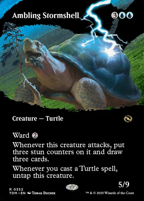 Ambling Stormshell (Borderless) - Tarkir: Dragonstorm - R - 332