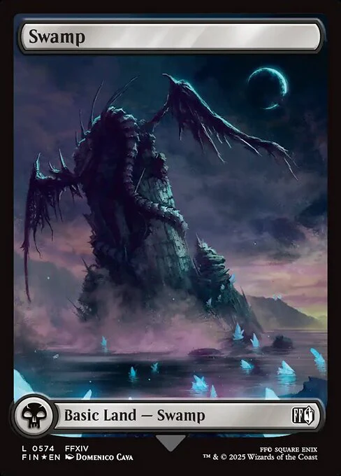 Swamp (0574) (Surge Foil) - FINAL FANTASY - L - 574