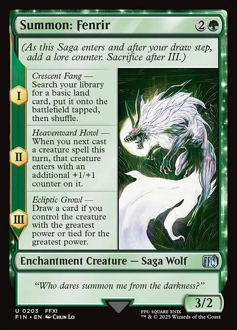 Summon: Fenrir - FINAL FANTASY - U - 203