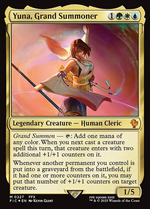 Yuna, Grand Summoner (Surge Foil) - Commander: FINAL FANTASY - M - 227
