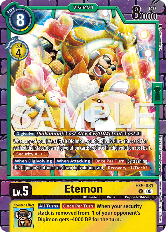 Etemon - Versus Monsters - Rare - EX9-031 R
