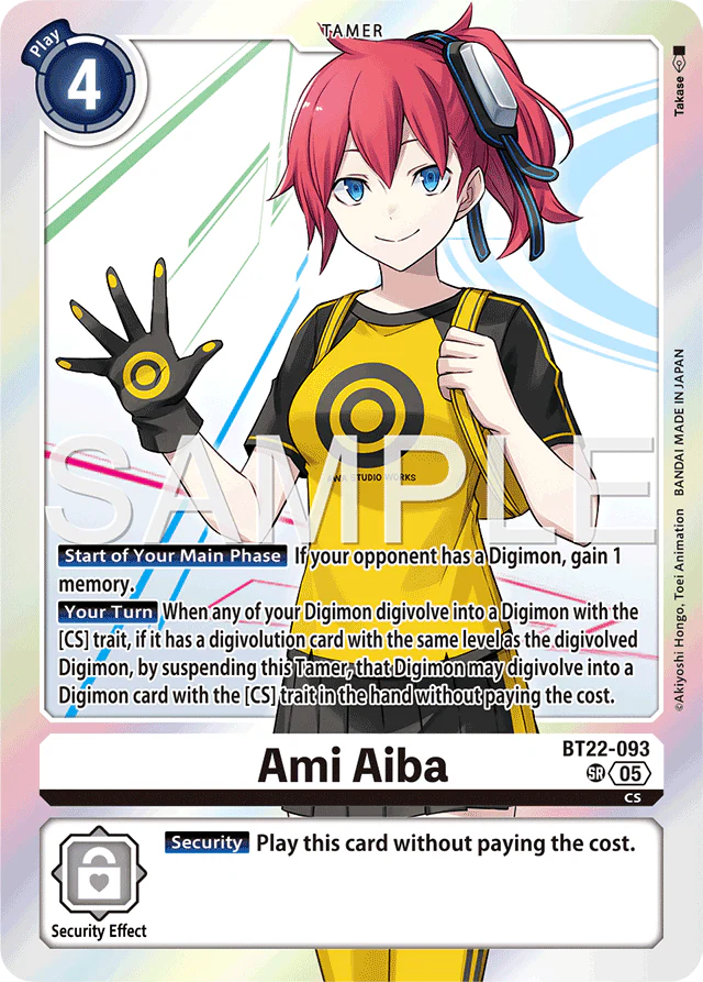 Ami Aiba - Cyber Eden - Super Rare - BT22-093 SR