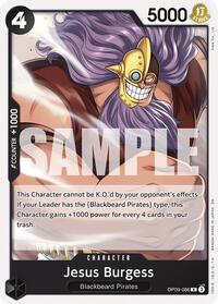 Jesus Burgess (Reprint) - Starter Deck 27: BLACK Marshall.D.Teach - R - OP09-086