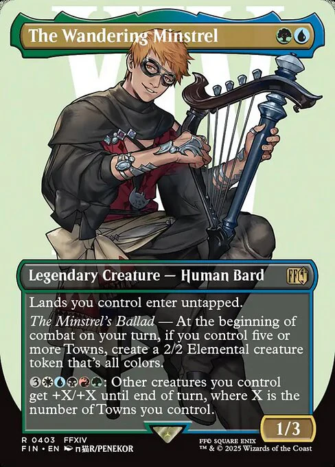 The Wandering Minstrel (Borderless) - FINAL FANTASY - R - 403