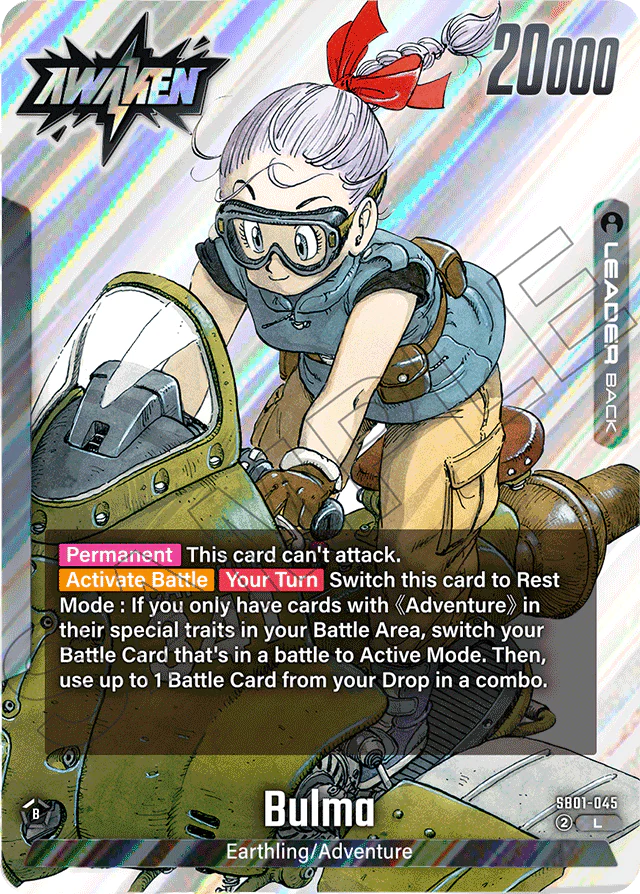 Bulma - SB01-045 - Manga Booster 01 - Leader - SB01-045