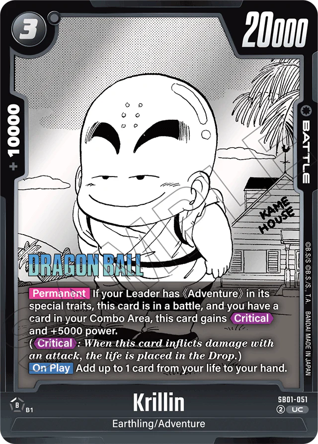 Krillin - SB01-051 - Manga Booster 01 - Uncommon - SB01-051