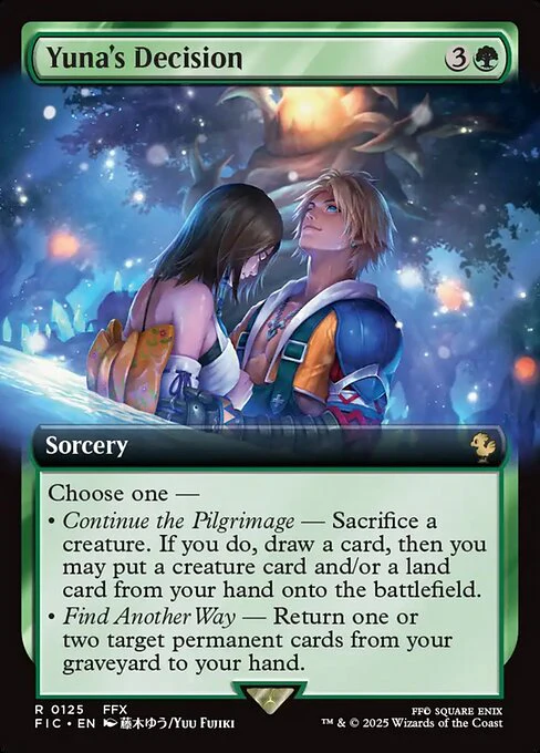 Yuna's Decision (Extended Art) - Commander: FINAL FANTASY - R - 125