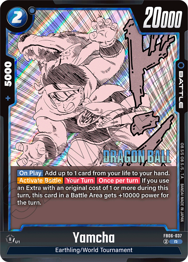 Yamcha - FB06-037 - Manga Booster 01 - Rare - FB06-037