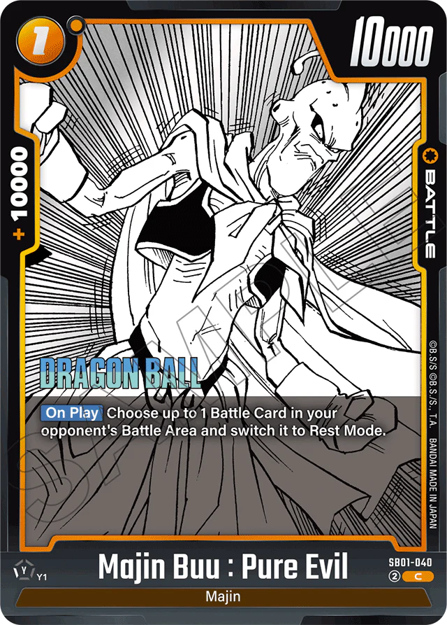 Majin Buu : Pure Evil - SB01-040 - Manga Booster 01 - Common - SB01-040
