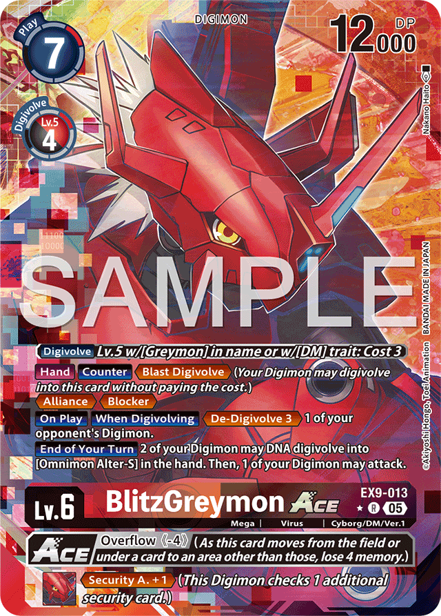 BlitzGreymon ACE (Alternate Art) - Versus Monsters - Rare - EX9-013 R