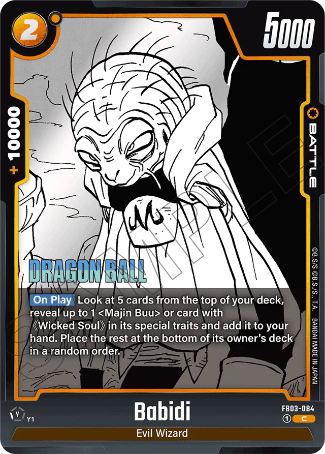 Babidi - FB03-084 - Manga Booster 01 - Common - FB03-084