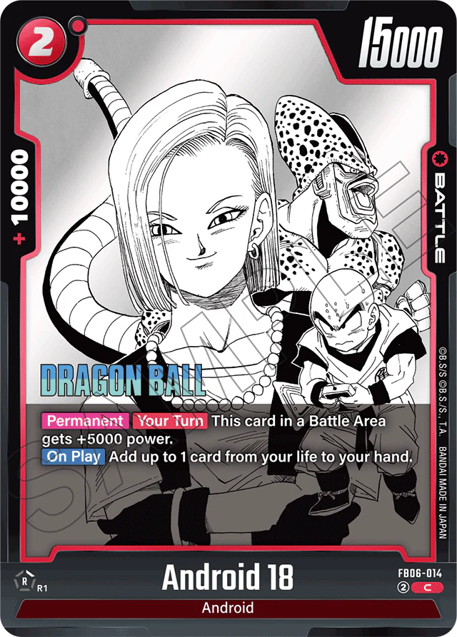 Android 18 - FB06-014 - Manga Booster 01 - Common - FB06-014