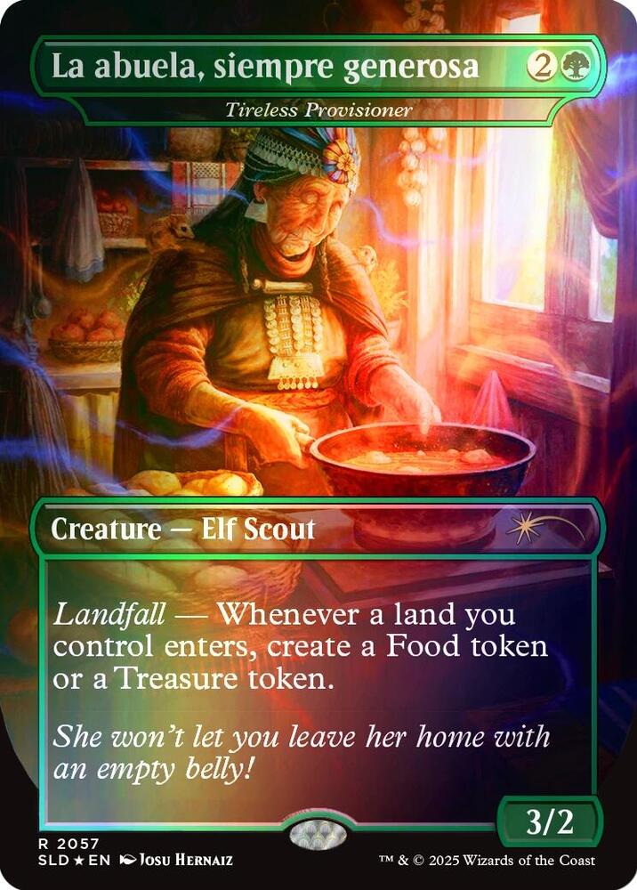 La abuela, siempre generosa - Tireless Provisioner (Rainbow Foil) - Secret Lair Drop Series - R - 2057