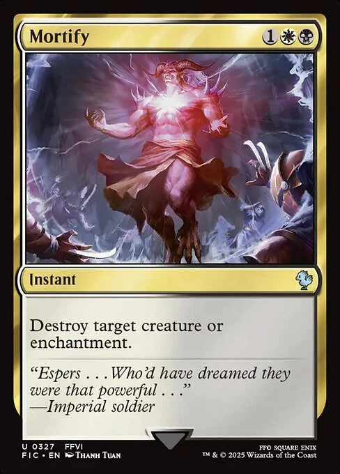 Mortify (Surge Foil) - Commander: FINAL FANTASY - U - 327