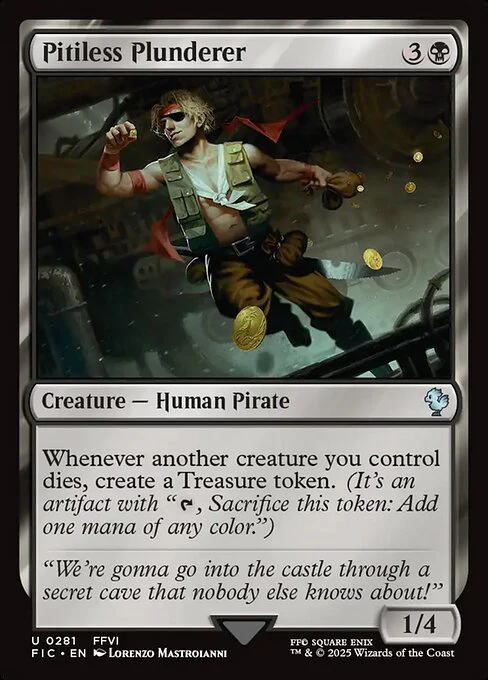 Pitiless Plunderer (Surge Foil) - Commander: FINAL FANTASY - U - 281
